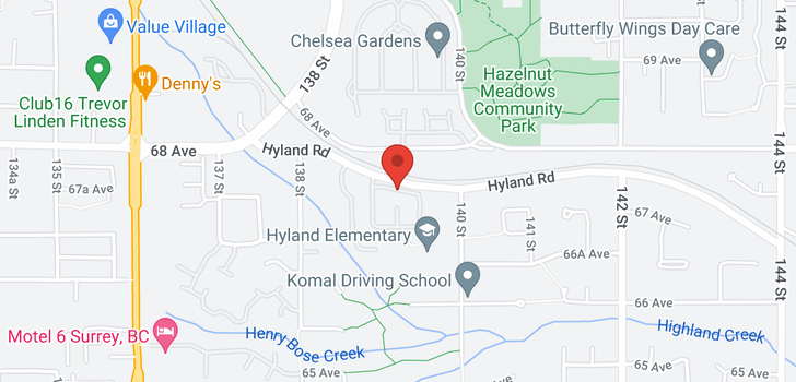 map of 406 13900 HYLAND ROAD